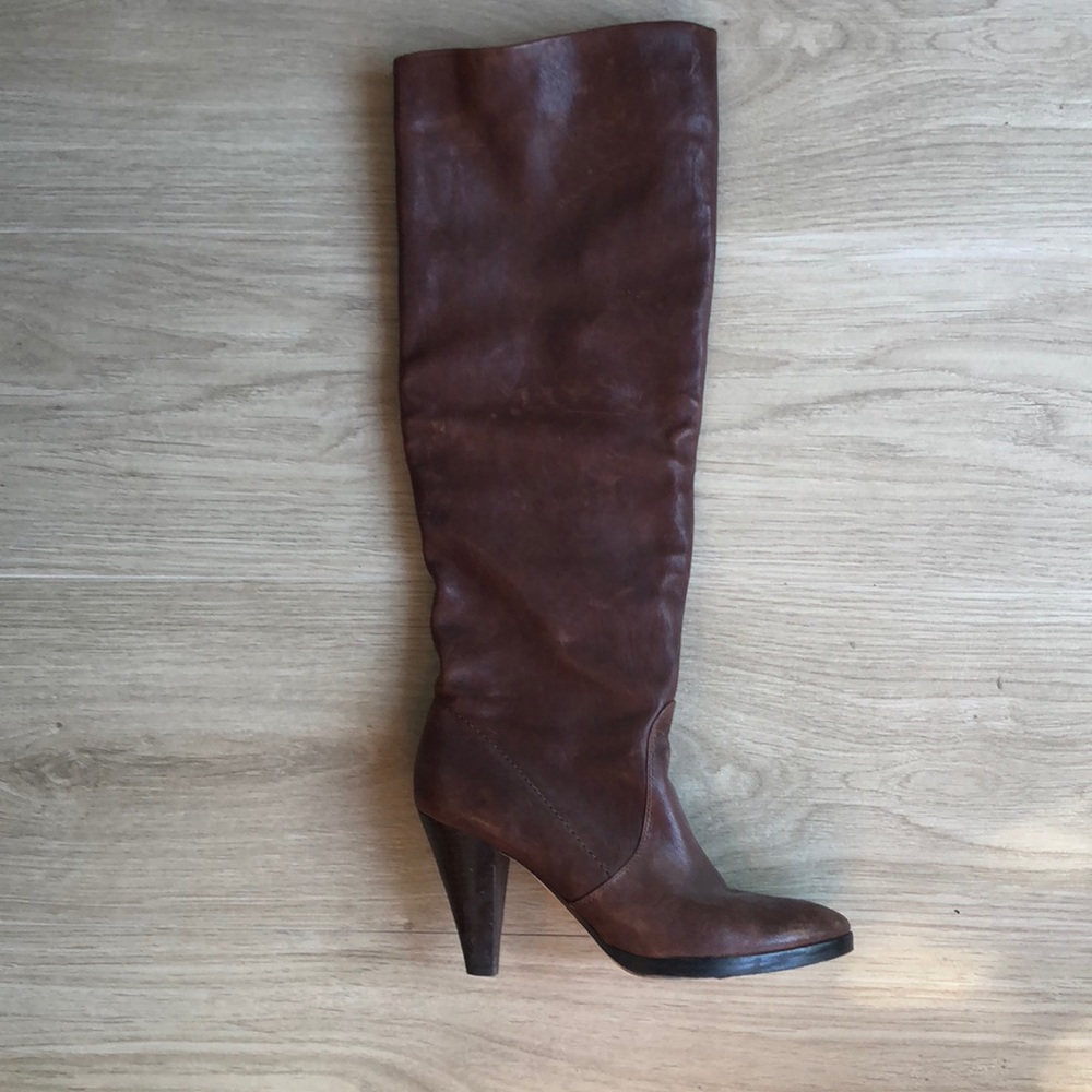 Leather boots
